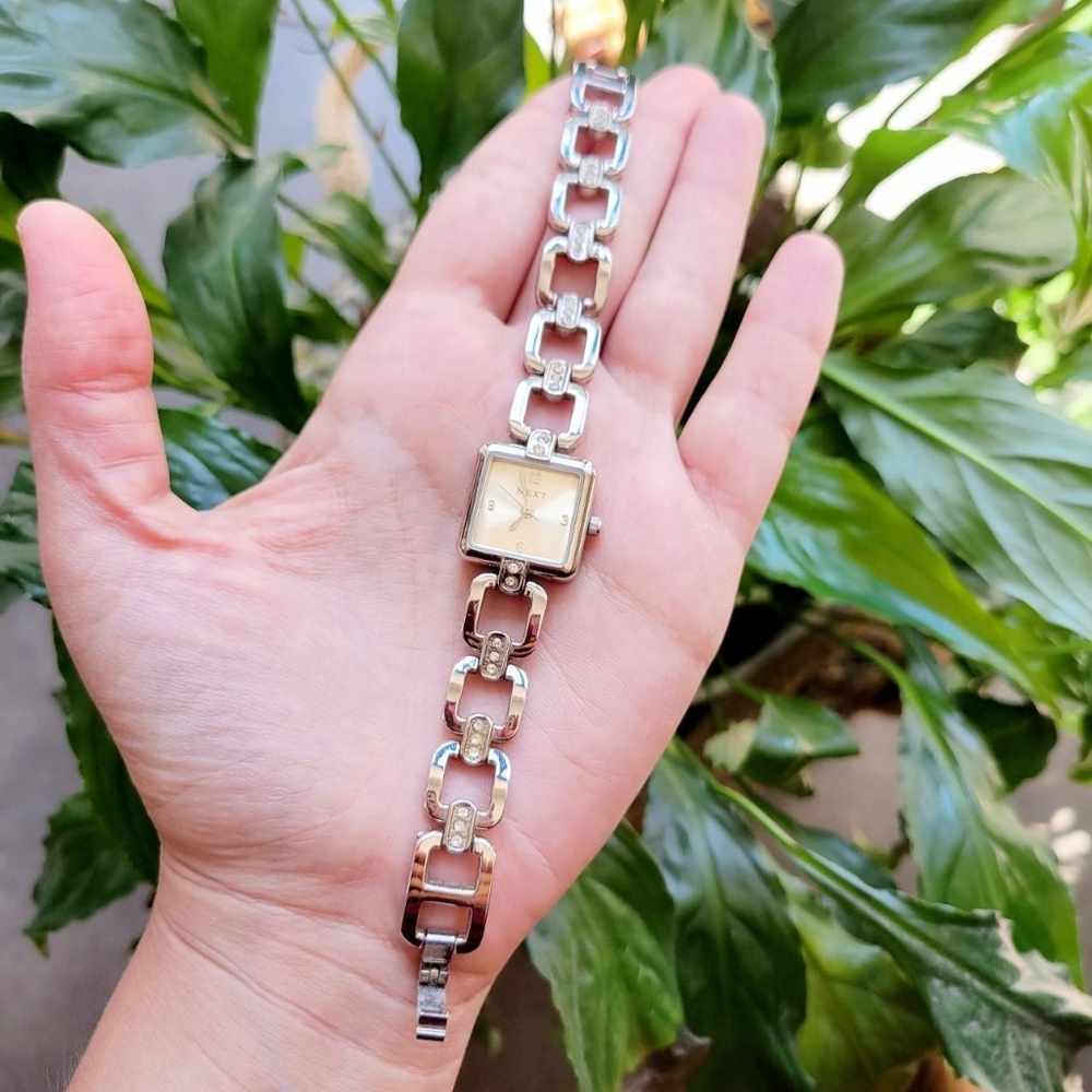 Next Rhinestone Quartz Square Watch - Picture 1 of 8